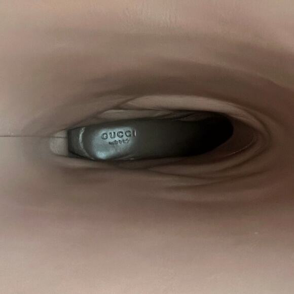 Gucci T-Original GG Canvas Riding Boots Brown Leather Monogram Size 39 EU / 9 US - Picture 5 of 10